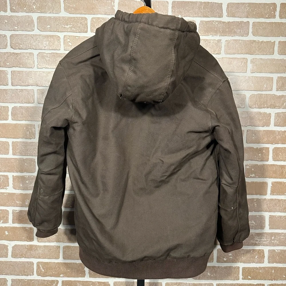 Carhartt Brown Hooded Work Jacket